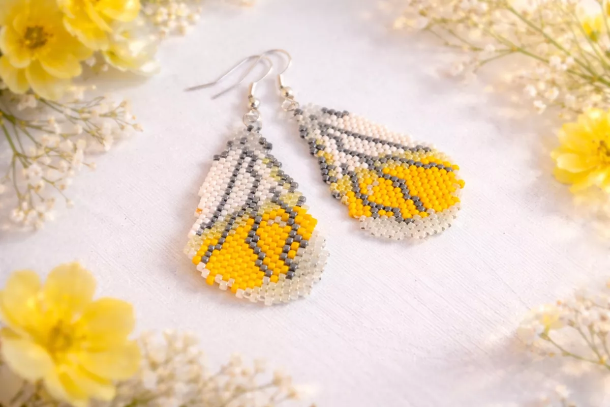 Náušnice Dotek motýlího ticha