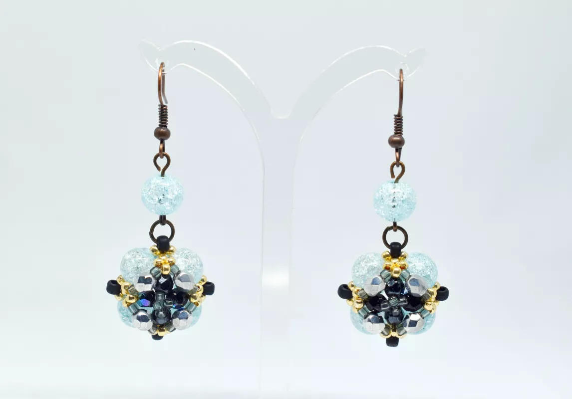 Náušnice Aqua Reliéfé