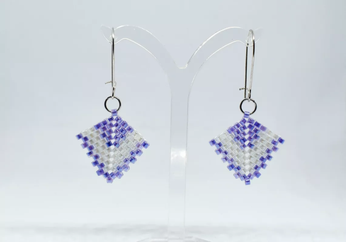 Náušnice Dech fialové rosy