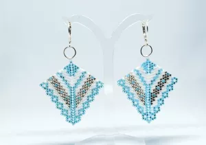 Náušnice Ledové pírko