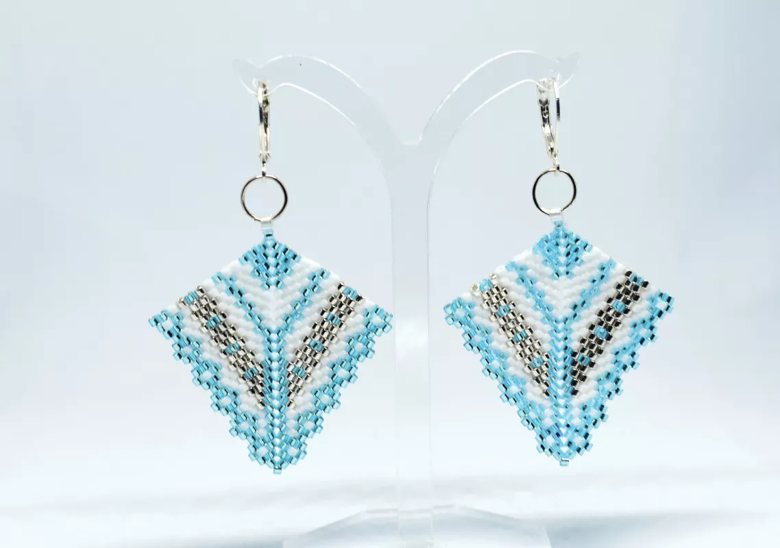 Náušnice Ledové pírko