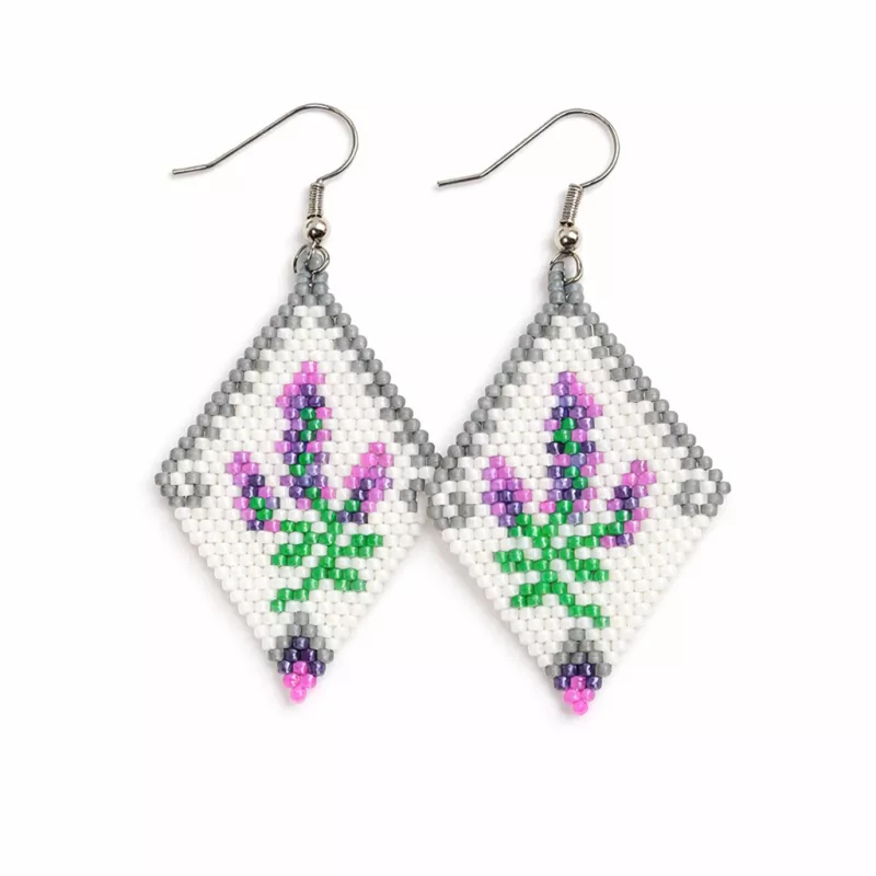 Náušnice Levandulové ticho