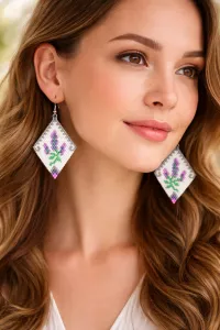 Náušnice Levandulové ticho