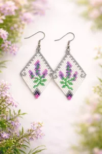 Náušnice Levandulové ticho