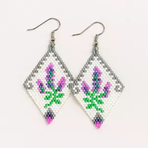 Náušnice Levandulové ticho