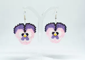 Náušnice Maceškové pohlazení