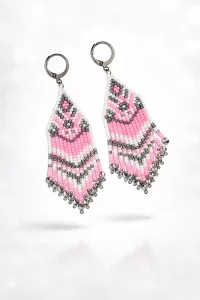 Náušnice Růžová symfonie