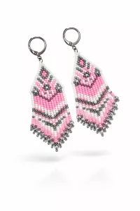 Náušnice Růžová symfonie