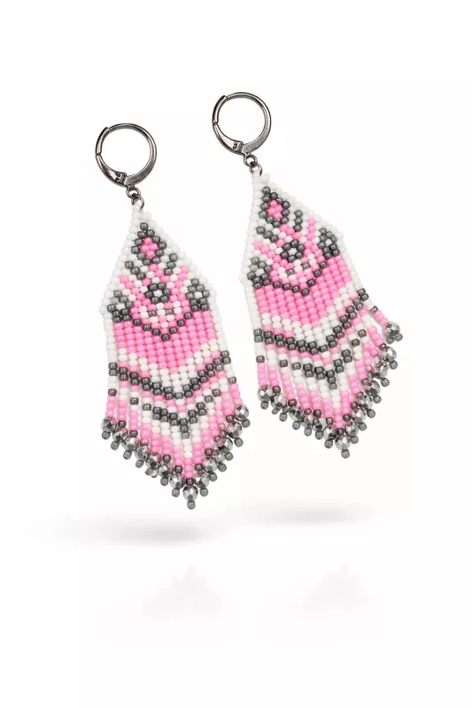 Náušnice Růžová symfonie