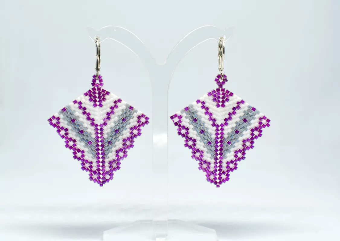 Náušnice Šepot růžového večera