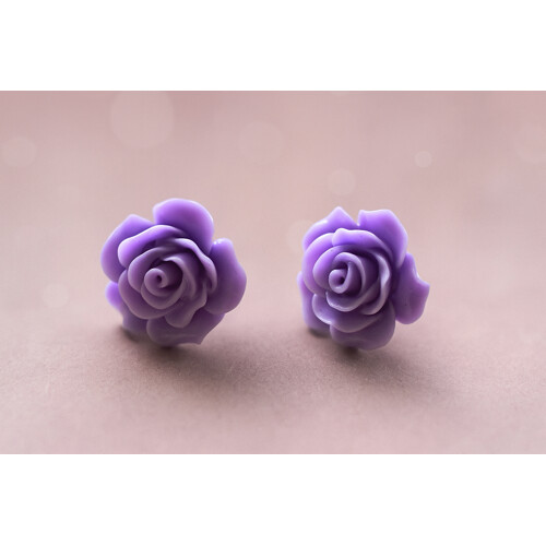 Náušnice - Tichá růže