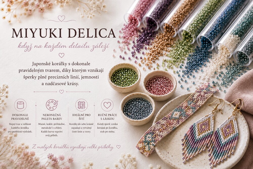 Miyuki Delica – proč tvořím právě z těchto japonských korálků