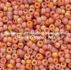 Jantarové rozloučení se sluncem<br>
(Matte Tr Topaz AB)