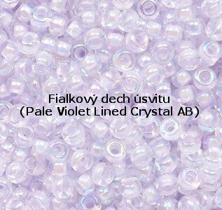 Fialkový dech úsvitu<br>
(Pale Violet Lined Crystal AB)
