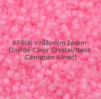 Křišťál s růžovým žárem (Inside-Color Crystal/Neon Carnation-Lined)