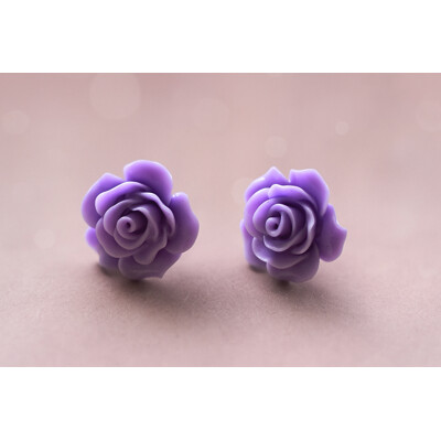 Náušnice - Tichá růže